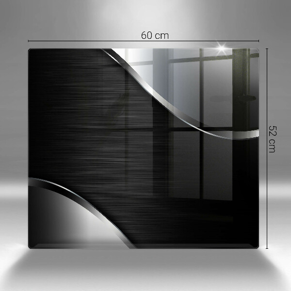 Tagliere in vetro temperato Astrazione del metallo