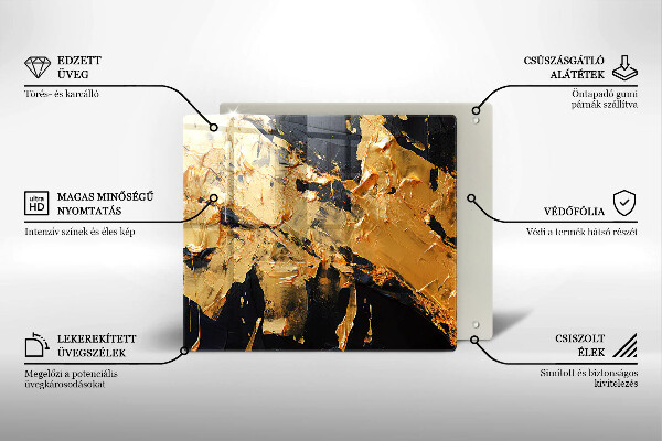 Tagliere in vetro Texture di vernice elegante