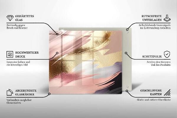 Tagliere in vetro Macchie pastello