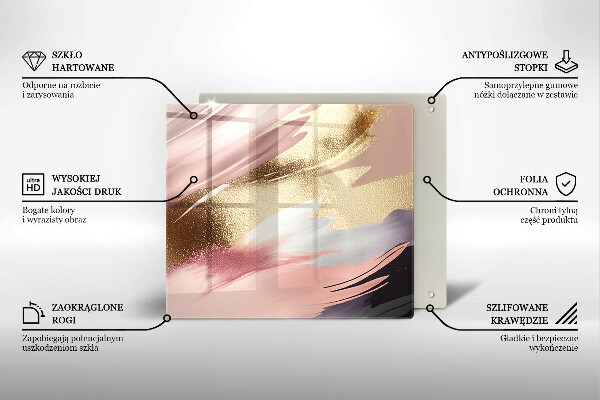 Tagliere in vetro Macchie pastello