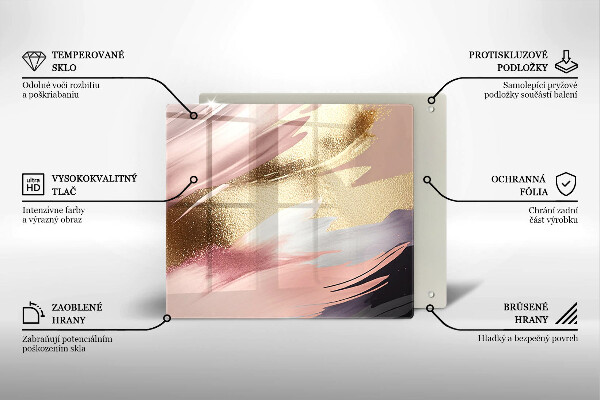 Tagliere in vetro Macchie pastello