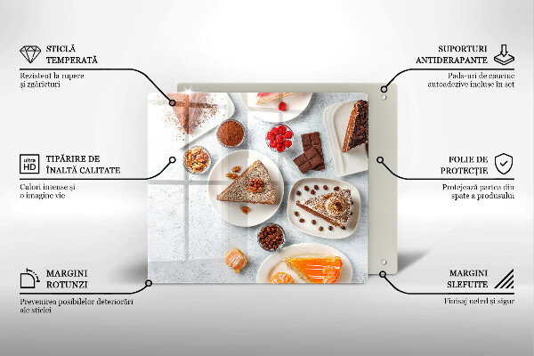 Tagliere in vetro La dolcezza della torta