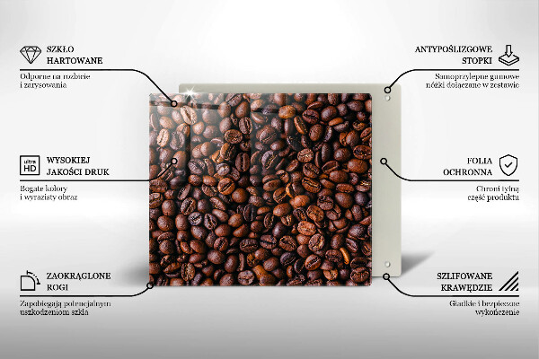 Tagliere in vetro Chicchi di caffè