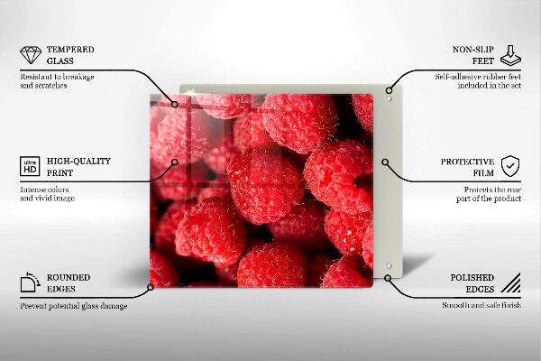 Tagliere in vetro Frutto di lampone