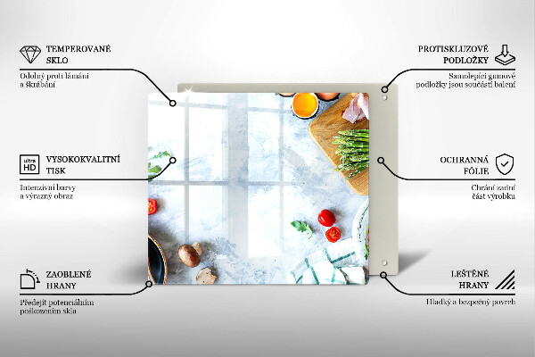 Tagliere in vetro Ingredienti in cucina