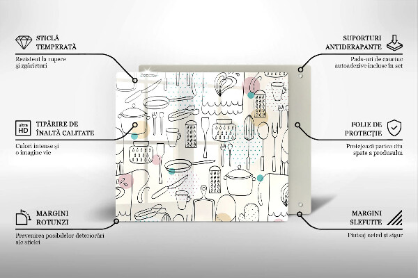 Tagliere in vetro Accessori per la cucina