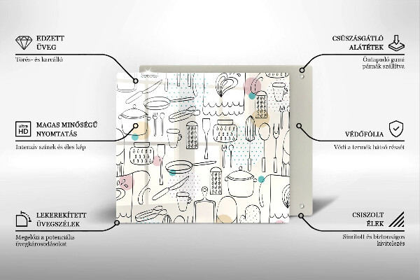 Tagliere in vetro Accessori per la cucina