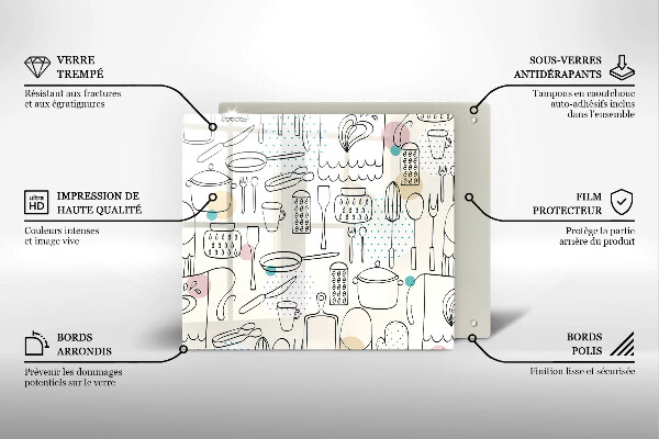 Tagliere in vetro Accessori per la cucina