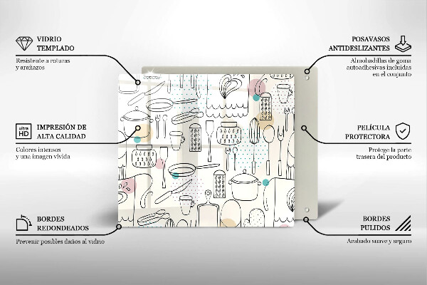 Tagliere in vetro Accessori per la cucina