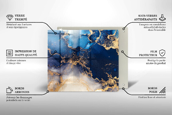 Tagliere in vetro Astrazione del marmo