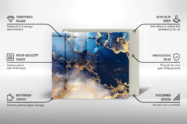 Tagliere in vetro Astrazione del marmo