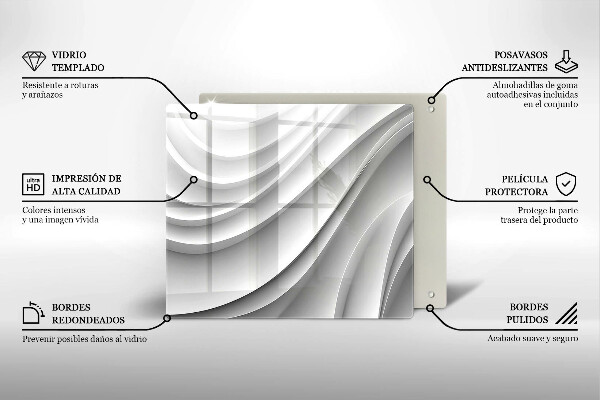 Tagliere in vetro Linee geometriche