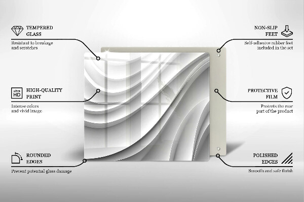 Tagliere in vetro Linee geometriche