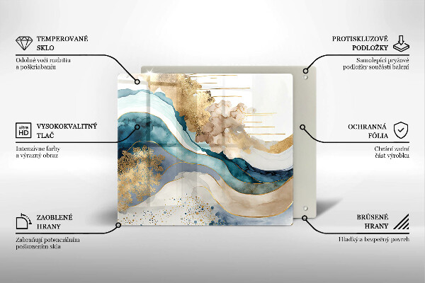 Tagliere in vetro Marmo colorato