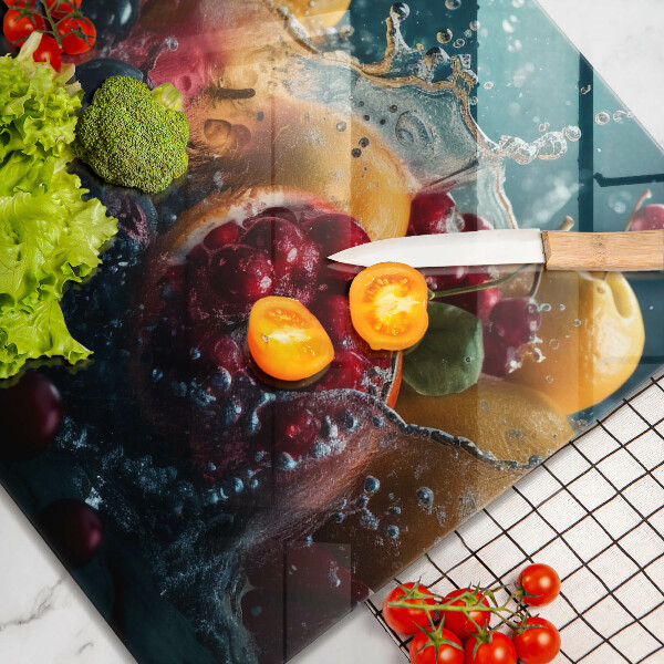 Tagliere in vetro Frutta in acqua