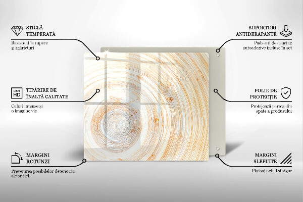 Tagliere in vetro Struttura del legno