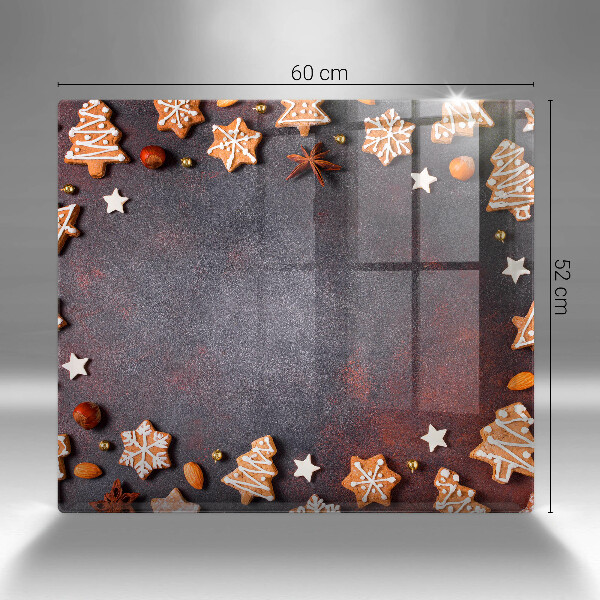 Tagliere in vetro Natale di pan di zenzero