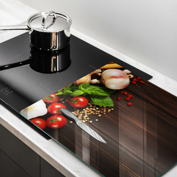 Tagliere in vetro Verdure sul tavolo