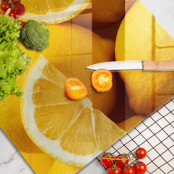 Tagliere in vetro Limoni succosi