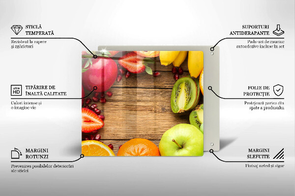 Tagliere in vetro Frutta fresca