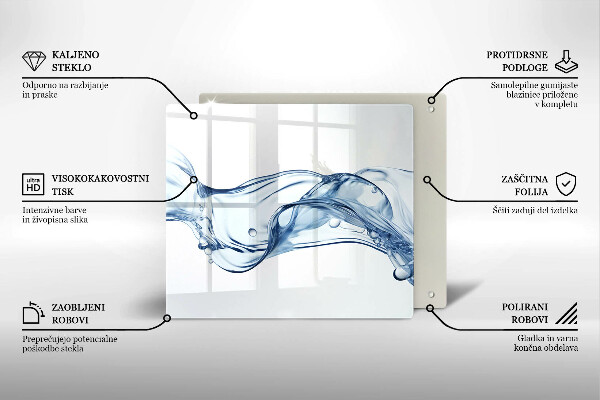 Tagliere in vetro Acqua cristallina