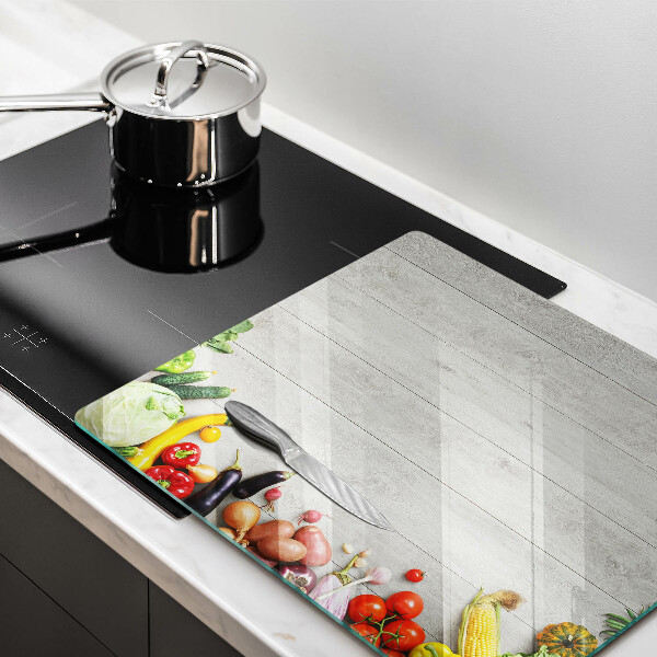 Tagliere in vetro Verdure su tavole