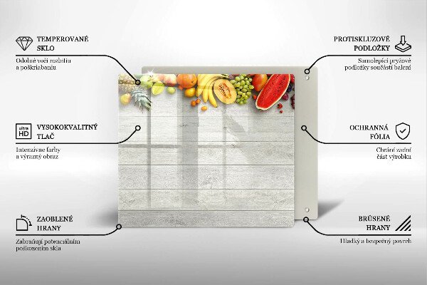 Tagliere in vetro Frutta su tavole
