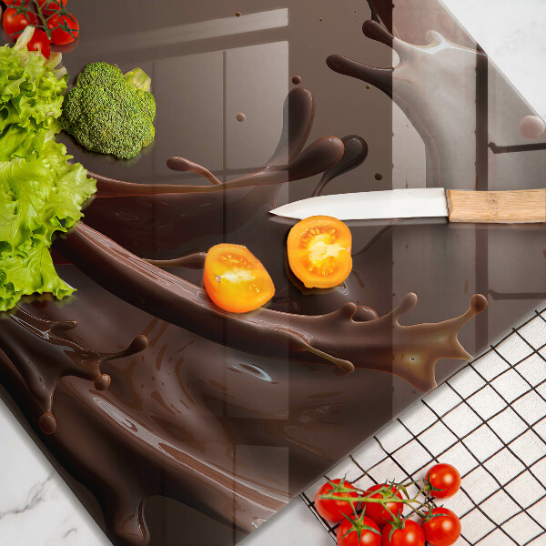 Tagliere in vetro Cioccolato liquido