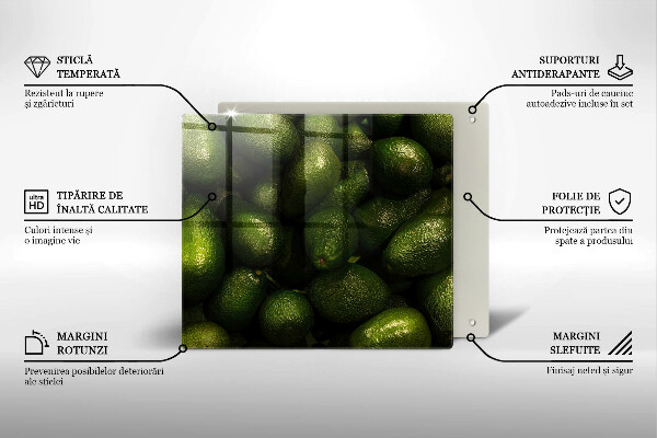 Tagliere in vetro Frutto dell'avocado