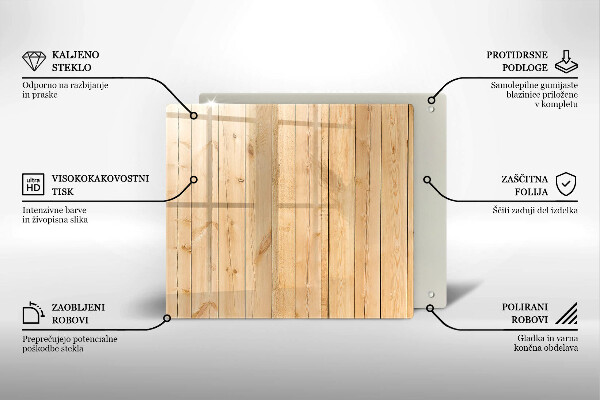 Tagliere in vetro Tavole di legno delicate