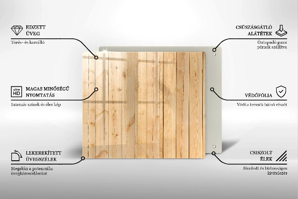 Tagliere in vetro Tavole di legno delicate