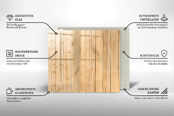 Tagliere in vetro Tavole di legno delicate