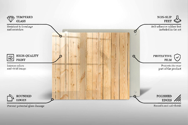 Tagliere in vetro Tavole di legno delicate