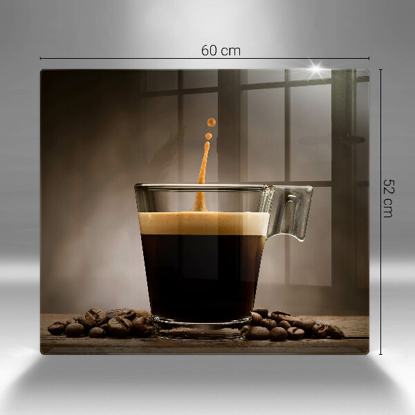 Tagliere in vetro Vetro e chicchi di caffè