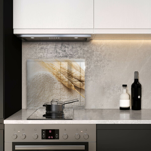 Tagliere in vetro Farina e spighe di grano
