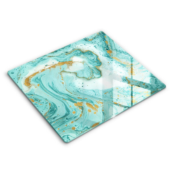 Tagliere in vetro Astrazione blu