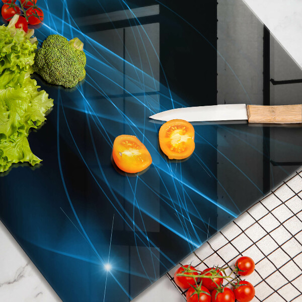 Tagliere in vetro temperato Fumo blu astratto