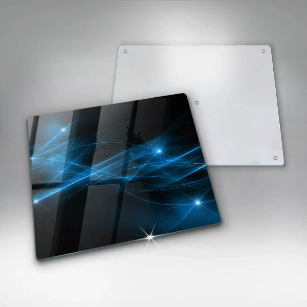 Tagliere in vetro temperato Fumo blu astratto