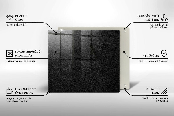 Tagliere in vetro struttura della roccia