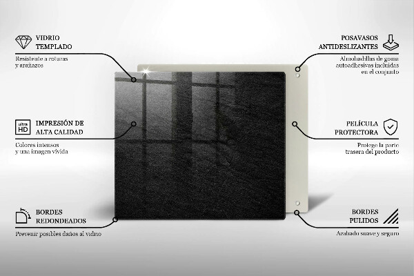 Tagliere in vetro struttura della roccia