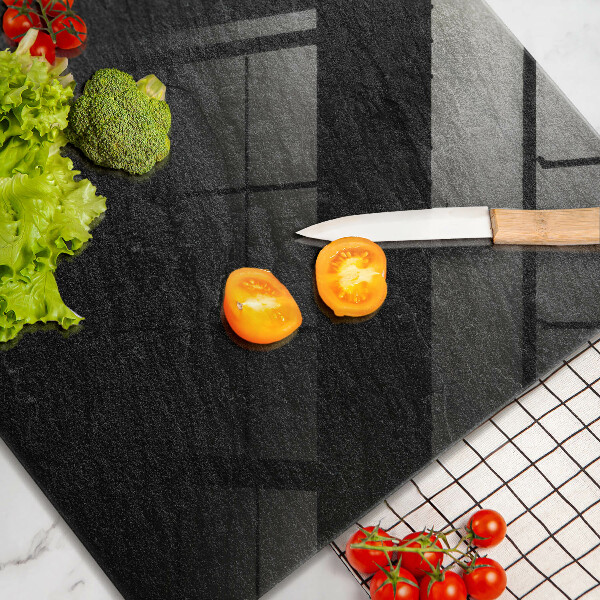 Tagliere in vetro struttura della roccia