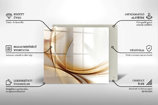 Tagliere in vetro temperato Forme astratte