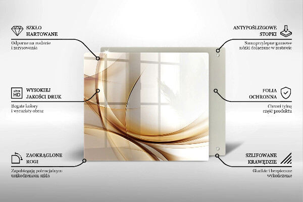 Tagliere in vetro temperato Forme astratte