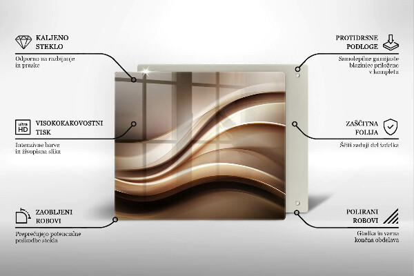 Tagliere in vetro temperato Linee delicate di astrazione