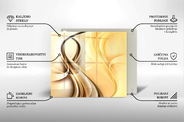 Tagliere in vetro temperato Astrazione del fumo