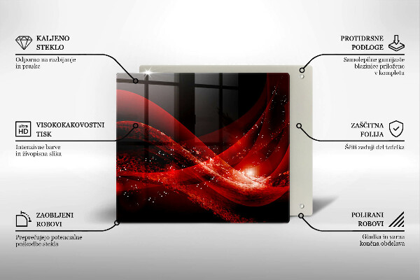 Tagliere in vetro temperato Astrazione moderna