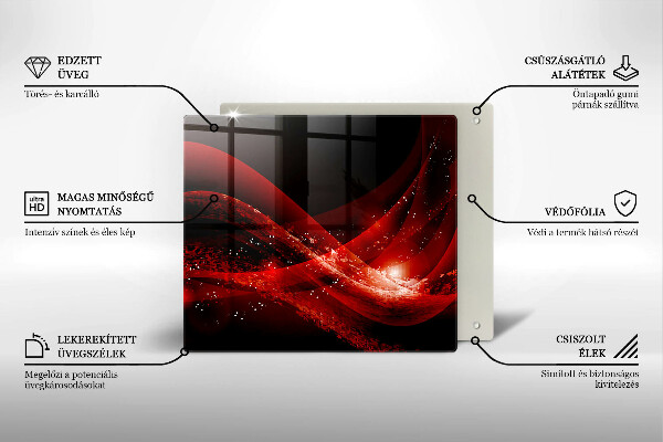 Tagliere in vetro temperato Astrazione moderna
