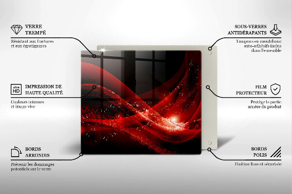 Tagliere in vetro temperato Astrazione moderna