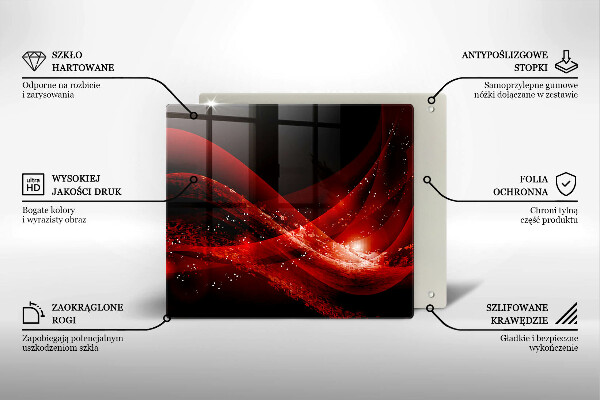 Tagliere in vetro temperato Astrazione moderna