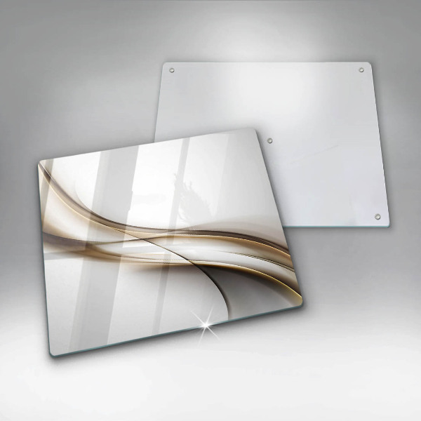Tagliere in vetro temperato Astrazione di linee morbide